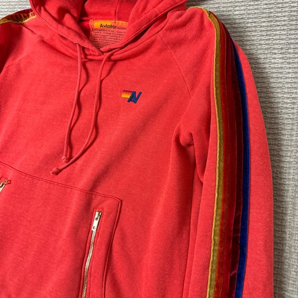 Aviator Nation Vibrant Red Hoodie - Picture 4 of 11